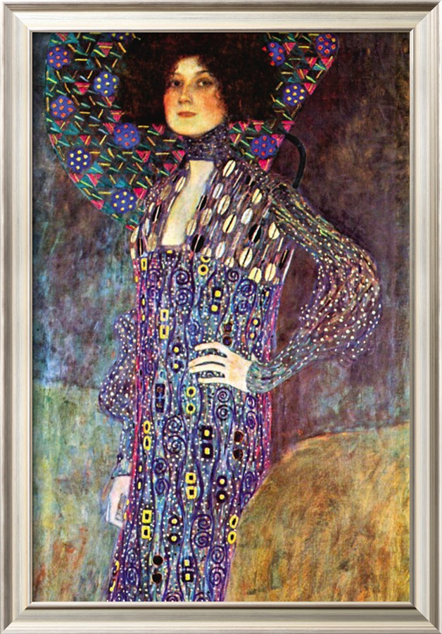 Portrait Of Emily Fidge - Gustav Klimt Painting